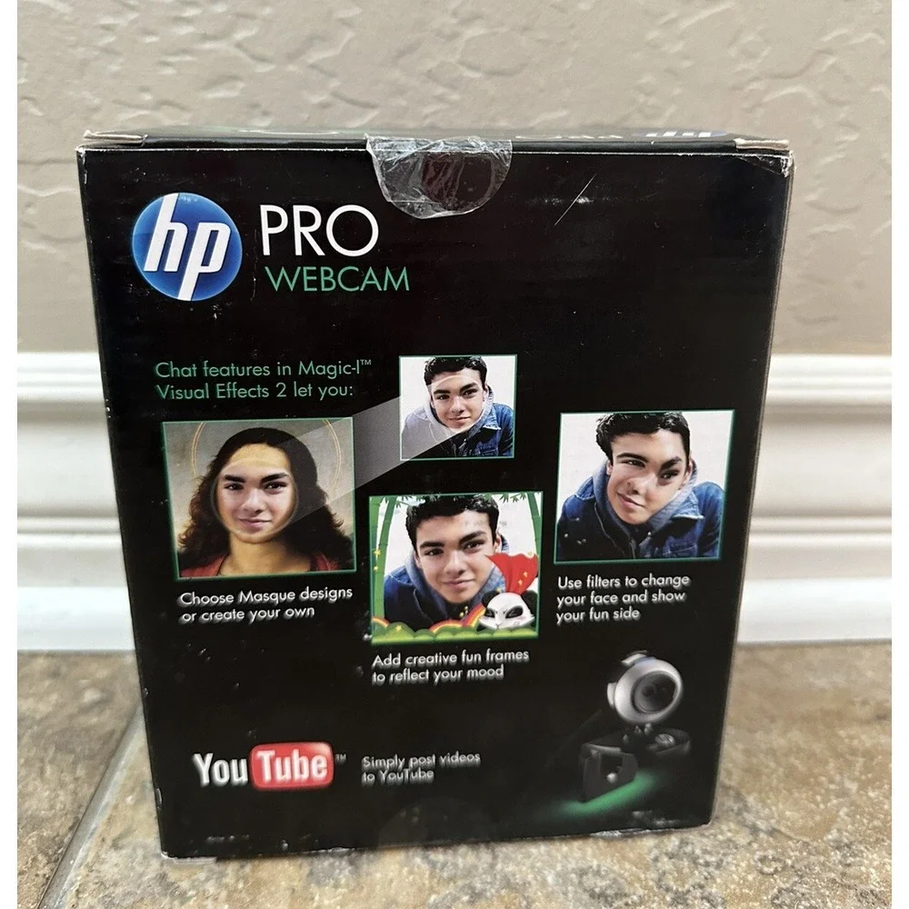HP Pro Web Cam AU165AA YouTube Skype USB 640x480 Sensor 2MP